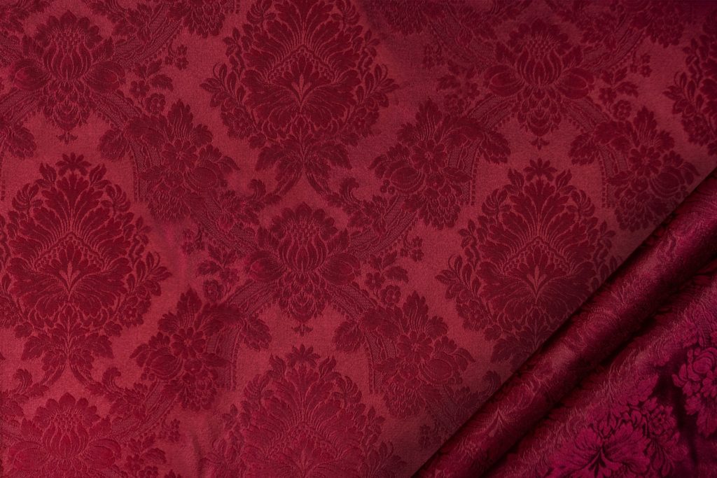 tessuto elegante damascato mx ronda colore rosso