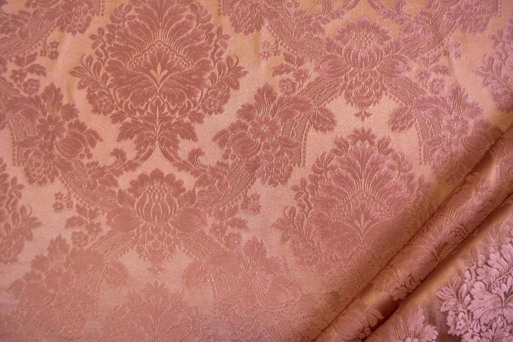 tessuto elegante damascato mx ronda colore rosa