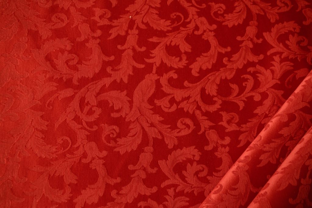 tessuto ramage elegante mx vanessa colore rosso natale